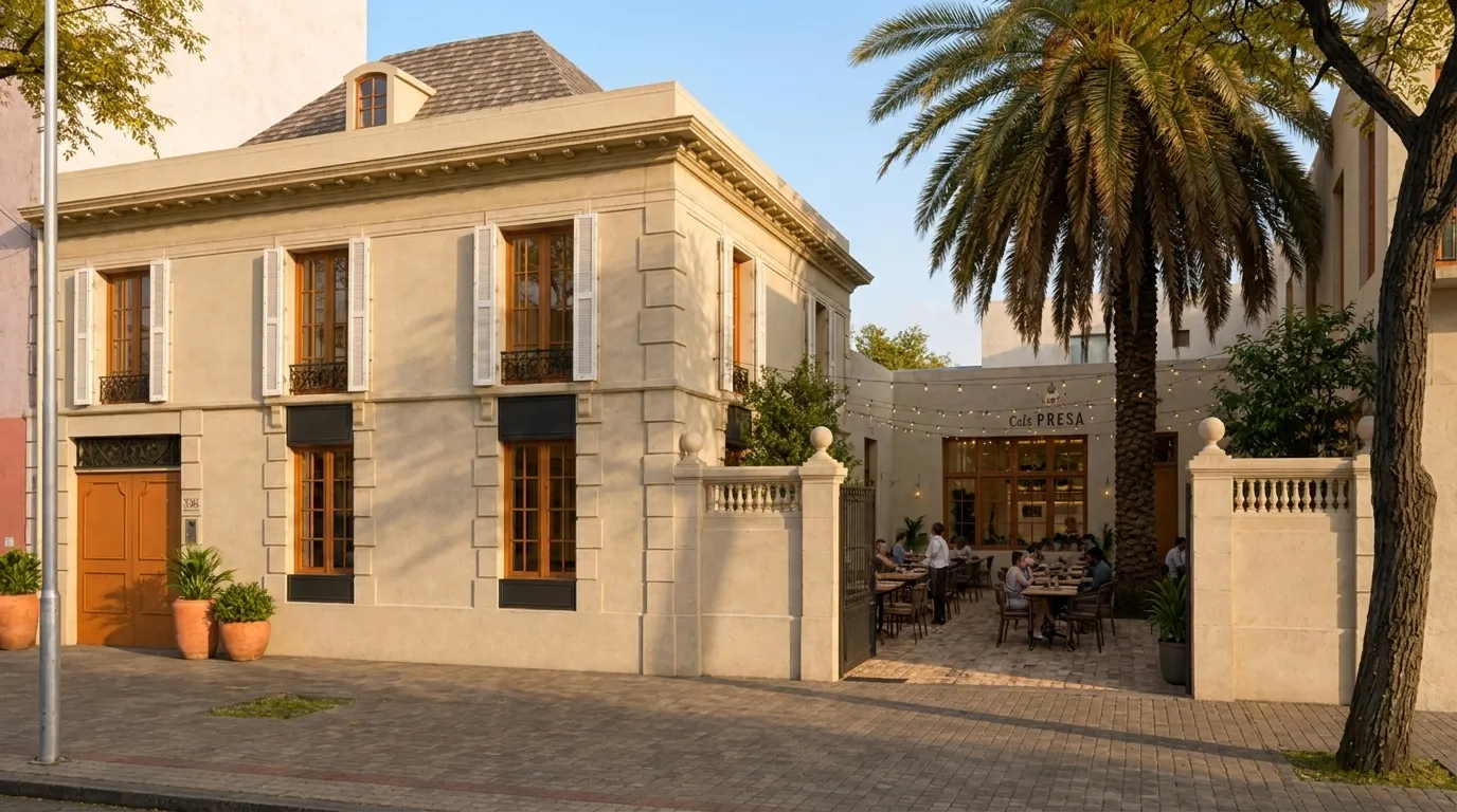 Fachada patrimonial Patio Riquelme